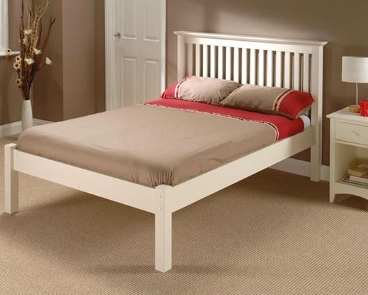 Barcelona Bed LFE White 150CM