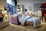 Olly Velvet Single Sofa Bed - Pink