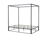 Farringdon Metal 4 Poster Double Bed - Black FARRINGDON METAL 4 POSTER BED BLACK