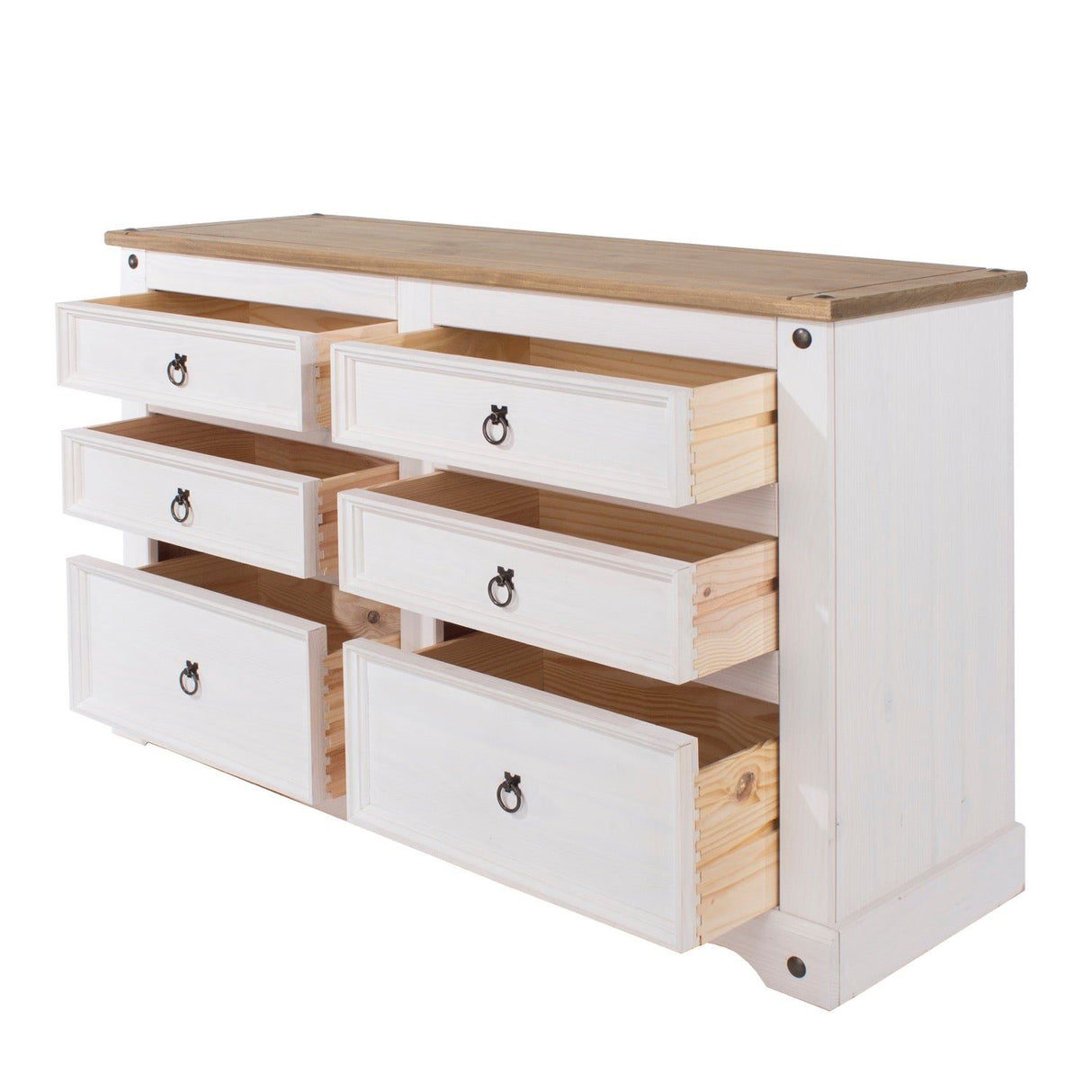 Corona White 3+3 Drawer Chest