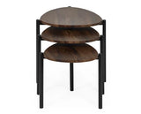 Lortte Teadrop Nesting Side Table Walnut