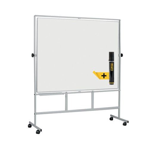 Bi-Office Revolver Plus Whiteboard Lacquered Steel Surface 120x120cm QR3303