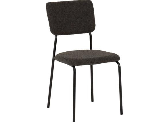 SHELDON DINING CHAIR (X4 PER BOX) - GREY BOUCLE FABRIC