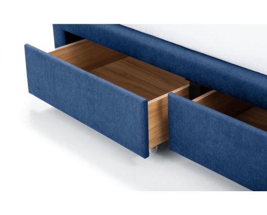 FULLERTON 4 DRAWER BED 150CM - BLUE