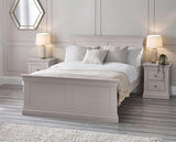 Clermont Bed Light Grey - Double