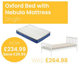 Oxford Bed with SleepSoul Nebula Mattress - Single