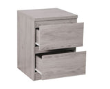 JUPITER 2 DRAWER BEDSIDE - GREY OAK