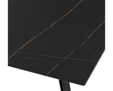 MARLOW COFFEE TABLE - BLACK MARBLE EFFECT