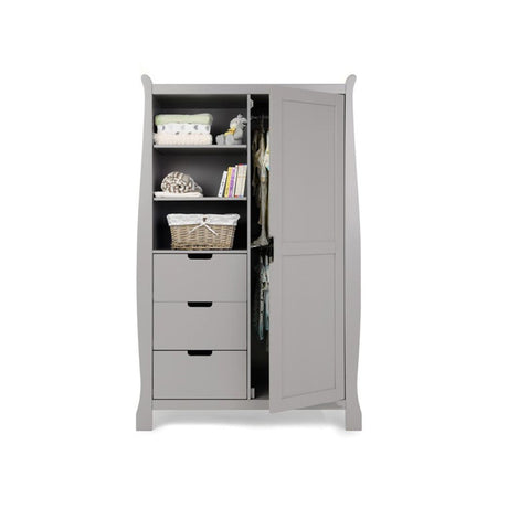 Stamford Double Wardrobe-Warm Grey