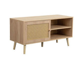 Croxley Rattan Small TV Unit - Oak