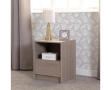 PARIS 1 DRAWER BEDSIDE - SMOKED ASH EFFECT