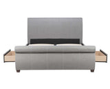 Lancaster Storage King Bed - Grey