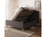 Ashbourne 150cm Ottoman Dark Grey