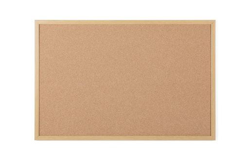 Earth Executive Cork Noticeboard 180x120cm Cork Surface Oak MDF Frame SF352001239