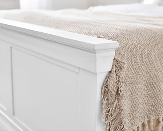 Clermont Bed Surf White - Double
