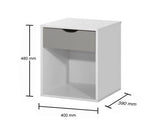 Atrix Nightstand with 1 Drawer