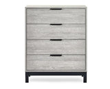 Bali 4 Drawer Chest Grey Oak