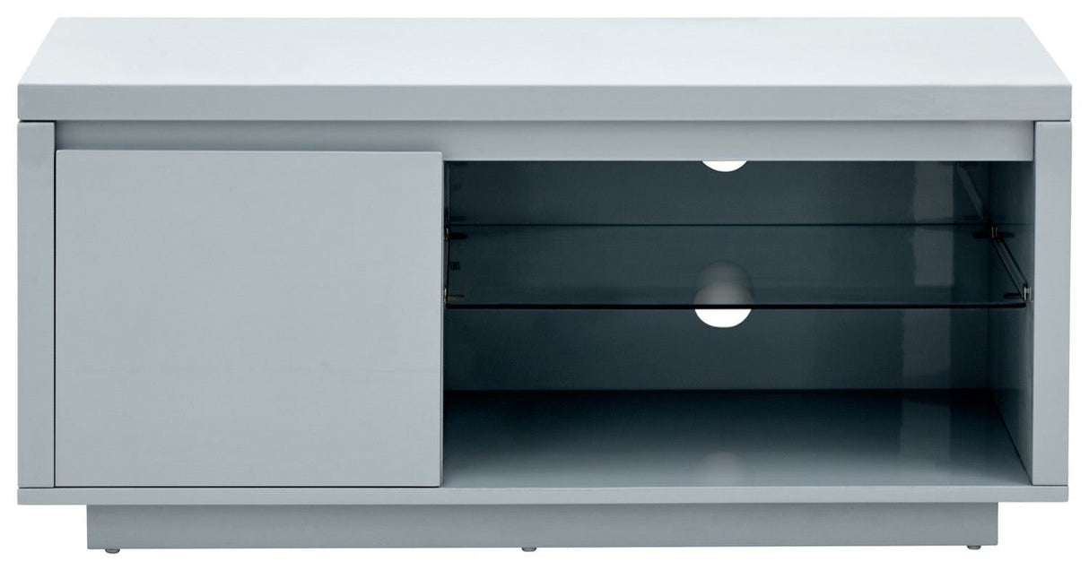 Polar high gloss led tv unit grey