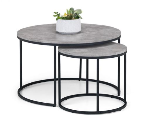 STATEN CONCRETE ROUND NESTING COFFEE TABLE
