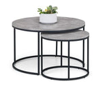 STATEN CONCRETE ROUND NESTING COFFEE TABLE