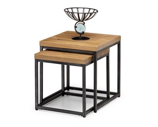 BROOKLYN OAK NESTING LAMP TABLES