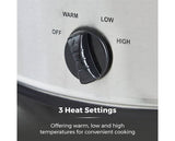 Tower 6.5L Slow Cooker Stainless Steel