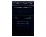 Statesman EDC50B 50cm Double Electric Oven With Ceramic Hob Black