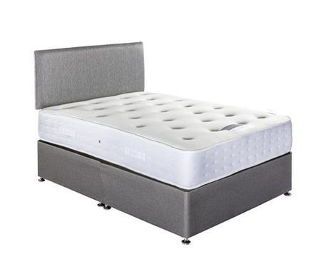 4'6ft Windsor Divan and Mattress Set + Headboard- Double