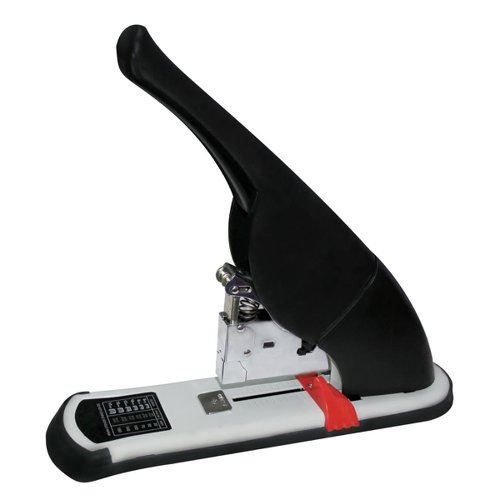 5 Star Office Stapler Heavy Duty Office Lever Arm All Steel Capacity 240 Sheets Black