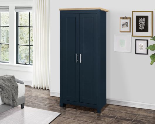 Highgate 2 Door Wardrobe-Navy