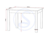 LUDLOW 1+4 DINING SET - GREEN/OAK EFFECT