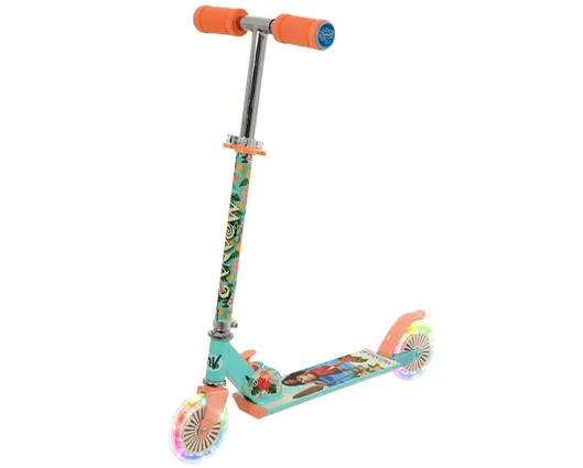 Moana Folding Inline Scooter with Light Up Wheels