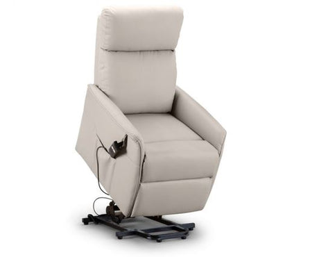 HELENA RISE & RECLINE CHAIR- PEBBLE FAUX LEATHER