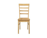 Upton Ladder Back Chair Oak - Pair