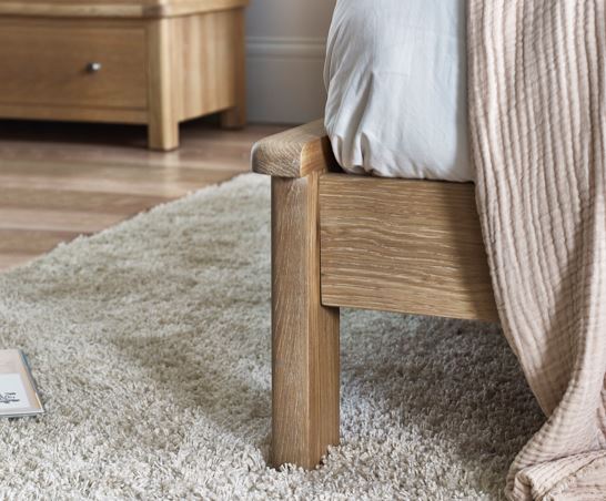 Memphis King Bed - Limed Oak