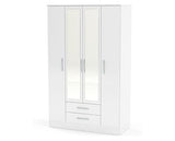 Lynx 4 Door 2 Drawer Wardrobe With Mirror