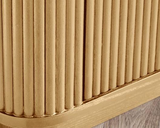 Louis Light Oak Effect Fluted TV Unit Light Oak