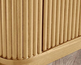Louis Light Oak Effect Fluted TV Unit Light Oak