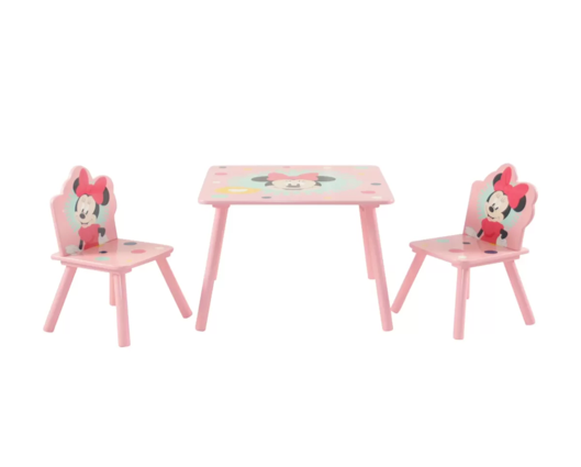 Minnie Mouse Table + 2 Chairs