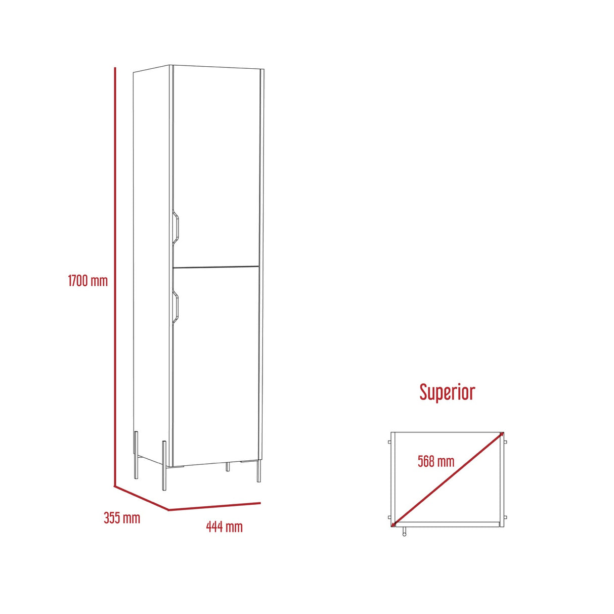 Dallas Tall Storage Cabinet