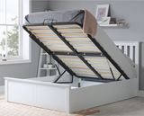 Phoenix Small Double Ottoman Bed - White