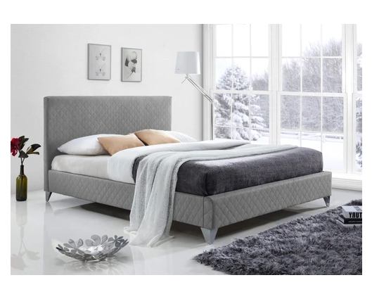 Brooklyn King Size Bed Frame-Grey