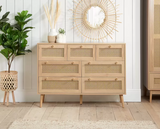 Croxley 7 Drawer Rattan Chest