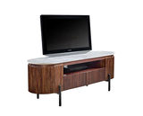 Opal Mango Wood TV Cabinet With Marble Top & Metal Legs