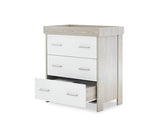 Nika Changing Unit - Grey Wash & White