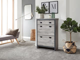 Boston 2 Tier 1 drawer shoe cabinet grey