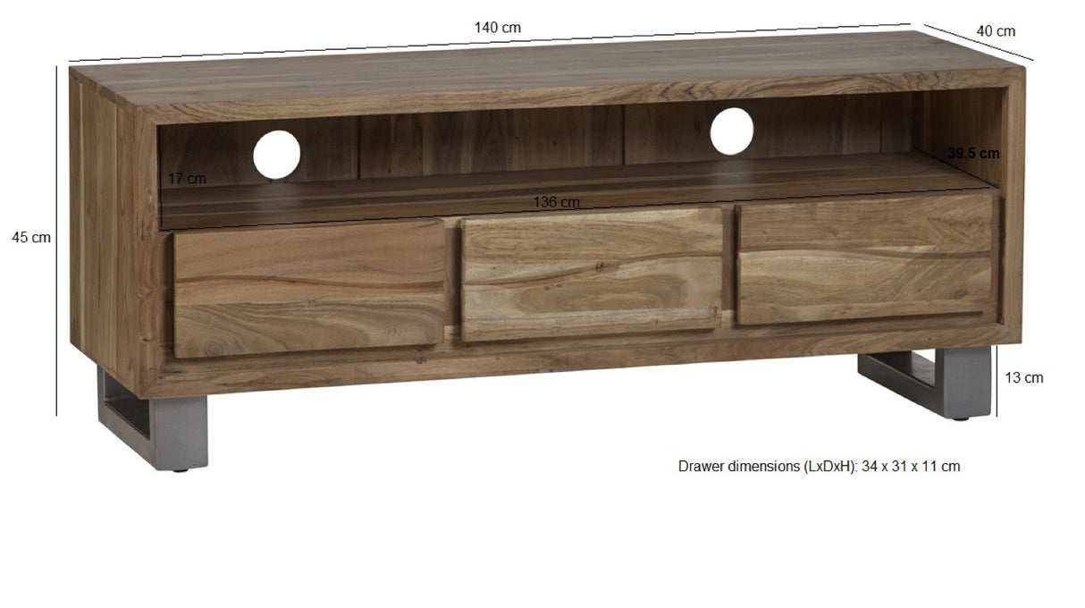 Baltic Live Edge Media Unit