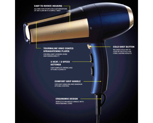 Twilight Vortex 360 Twist Dual Flow Hairdryer