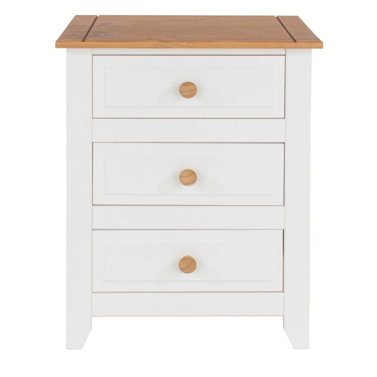Capri 3 Drawer Bedside Cabinet