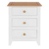 Capri 3 Drawer Bedside Cabinet